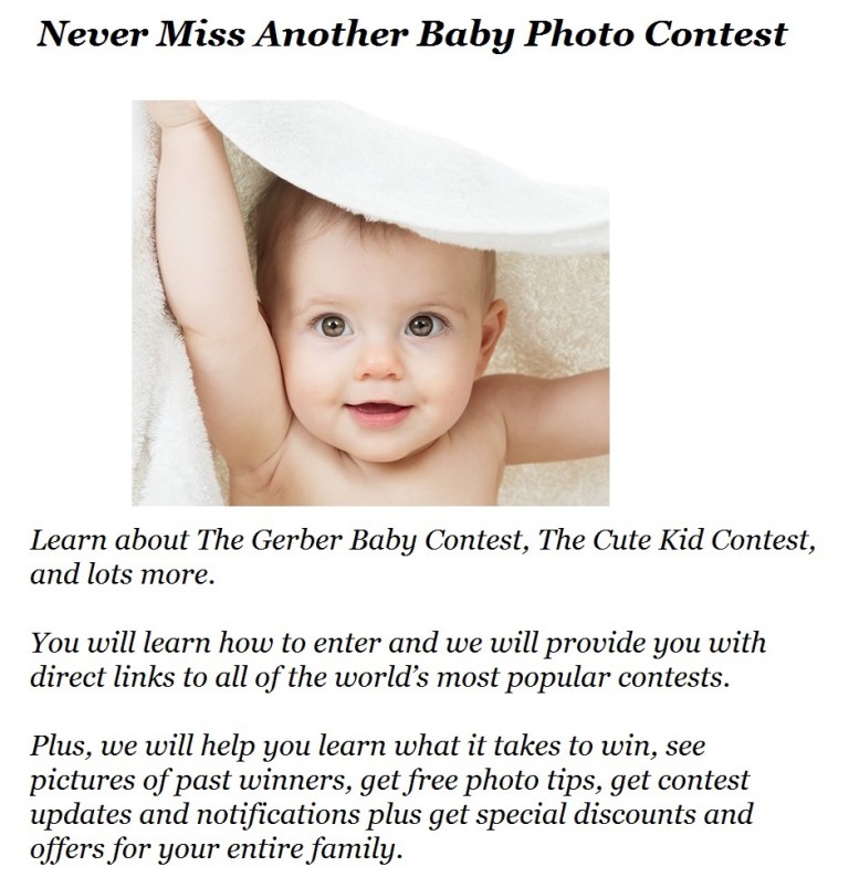 2017- 2018 Gerber Baby Contest Winner! | The Cute Baby Contest